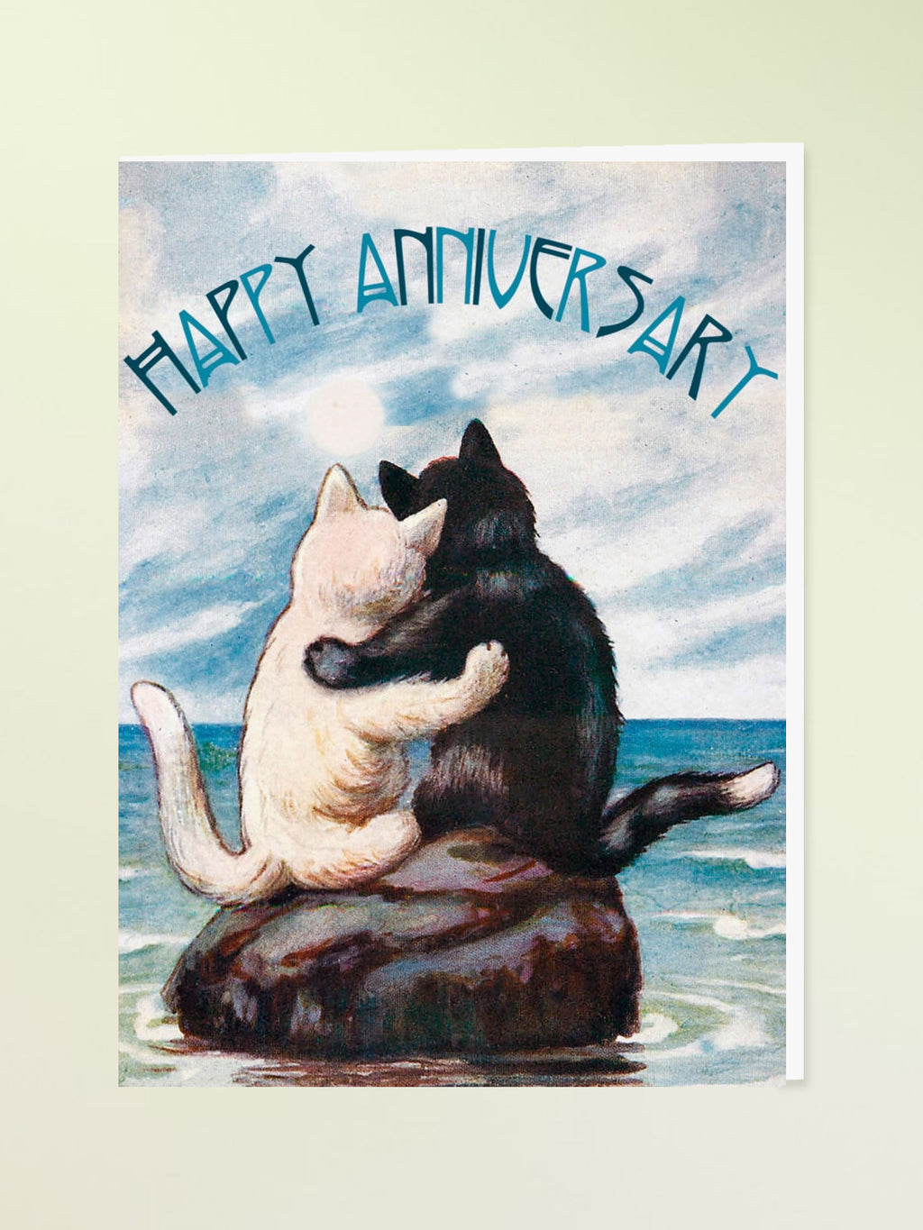 Madame Treacle Greeting Card - Happy Anniversary Cats