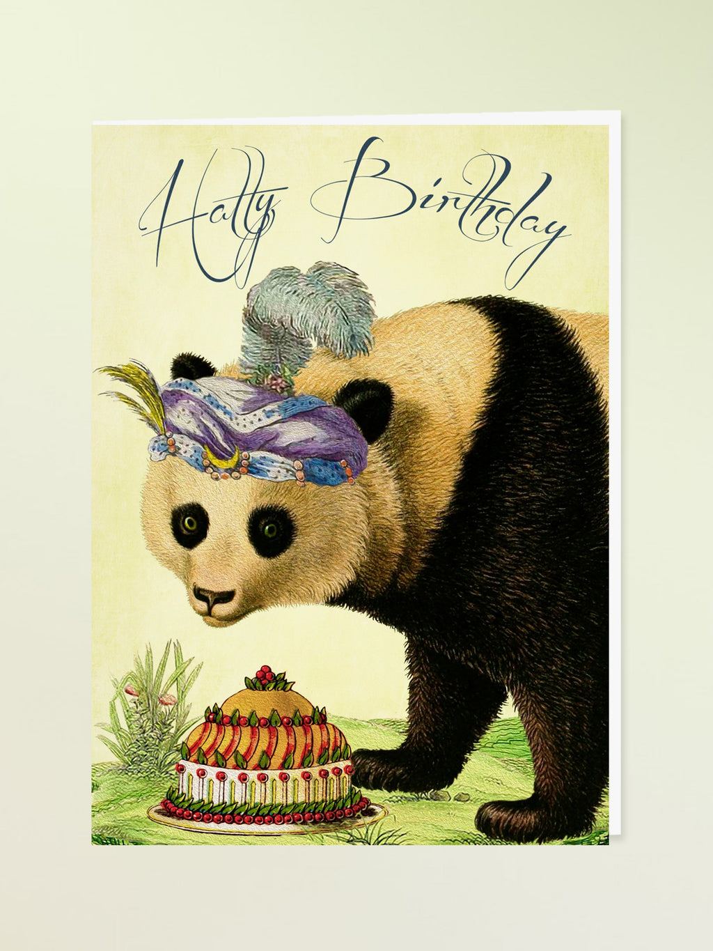 Madame Treacle Greeting Card - Hello Panda