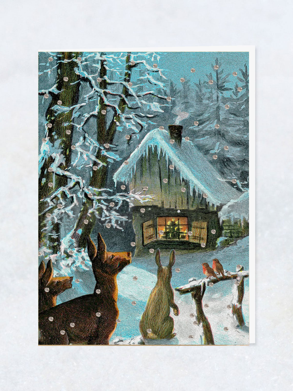 Christmas Greeting Card - Winter Forest Animals