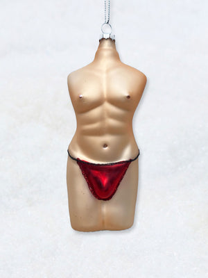 Christmas Decoration - Male Thong Torso