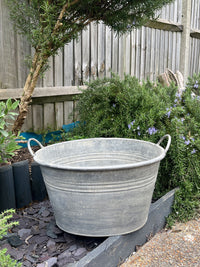Medium Metal Oval Planter - 47cm