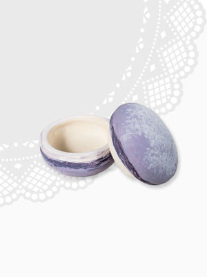 Ceramic Trinket Box - Purple Macaroon