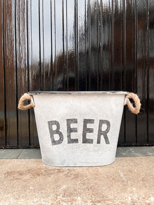 Metal Beer Garden Ice Bucket