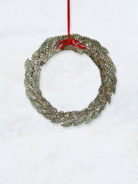 Metal Leaf Laurel Wreath - 36cm