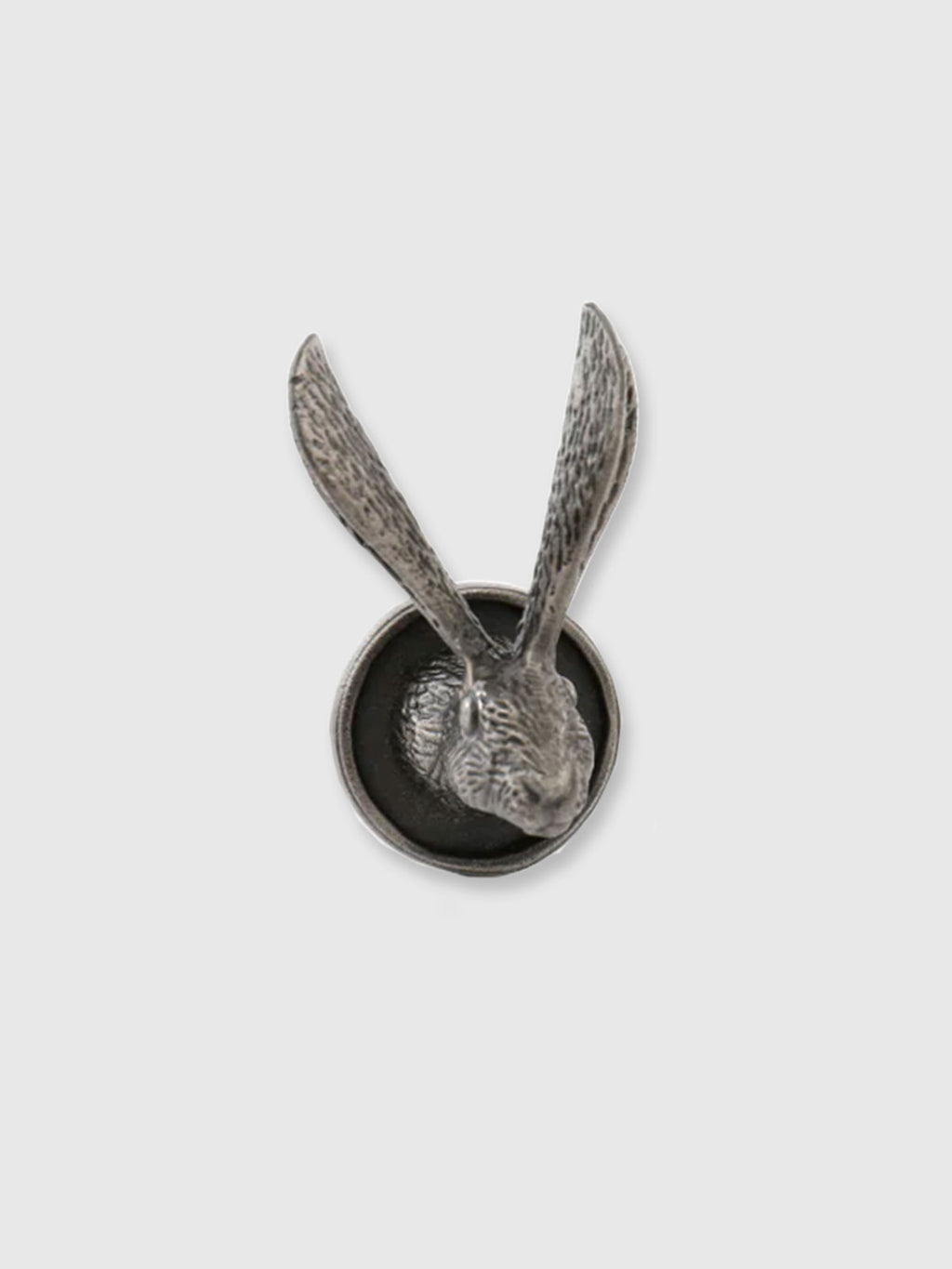 Metal Hare Drawer Knob - Antique Silver