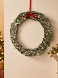 Metal Leaf Laurel Wreath - 36cm
