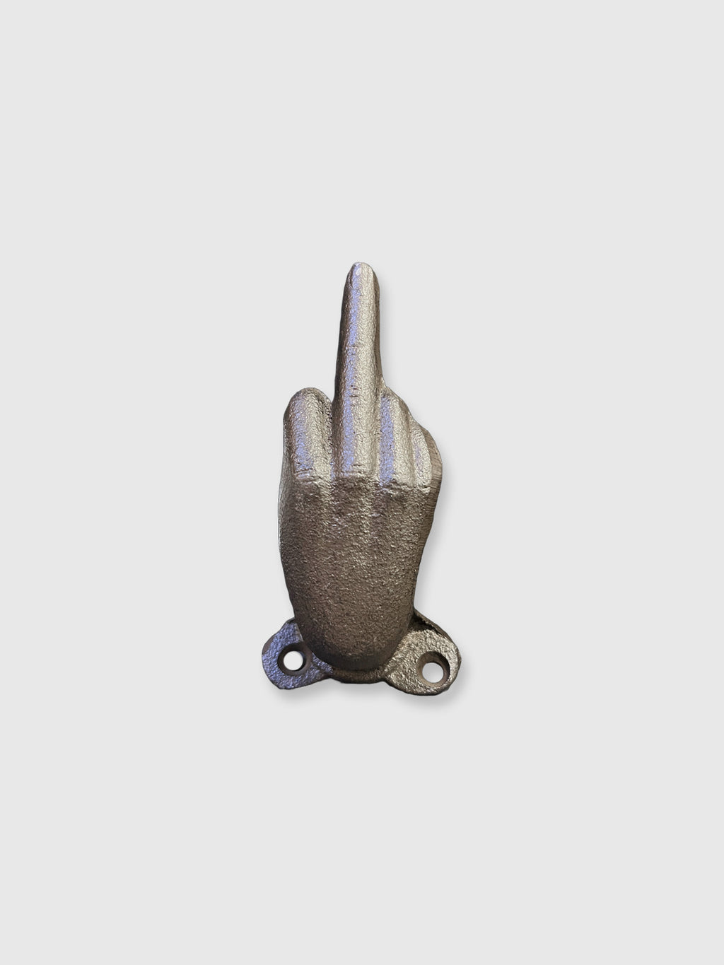 Middle Finger Cast Iron Hook