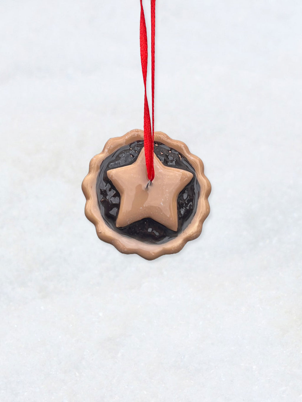 Christmas Decoration -  Ceramic Star Mince Pie