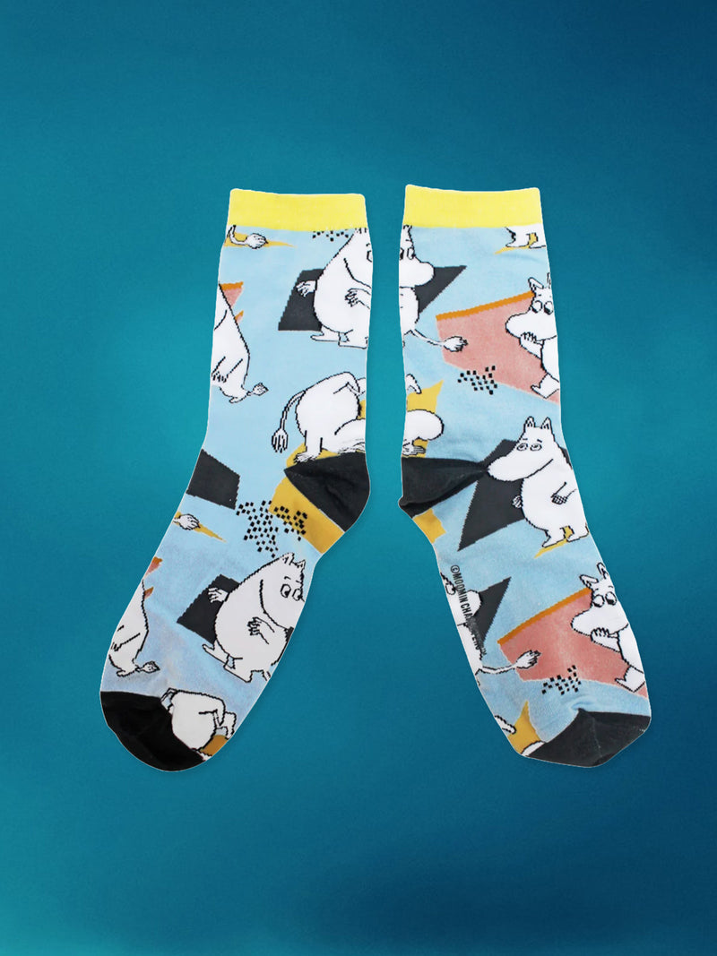 Moomins Cotton Ladies Socks - Abstract