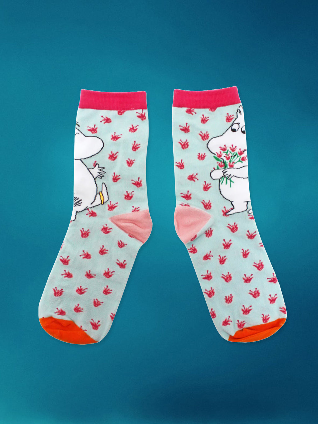 Moomins Cotton Ladies Socks - Flowers