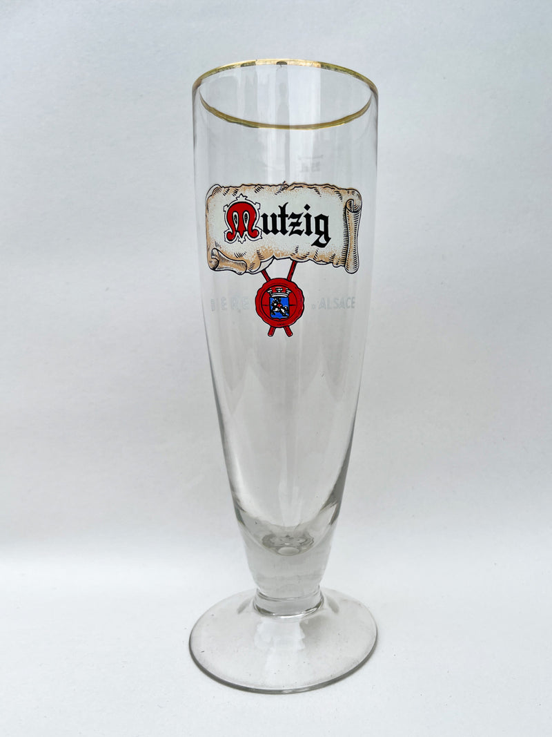 Belgian Bier Beer Glass Mutzig