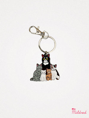 Key Ring - All The Kitty Cats