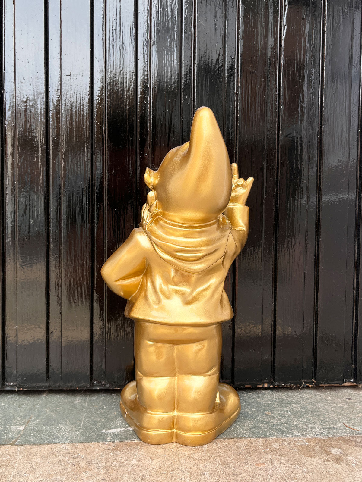 Naughty Finger Gnome 32cm - Gold