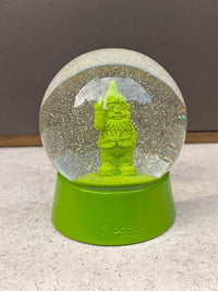 Snow Globe Naughty Finger Gnome - Green
