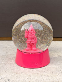 Snow Globe Naughty Finger Gnome - Pink