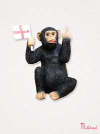 Up Yours Finger Monkey England Flag - Medium
