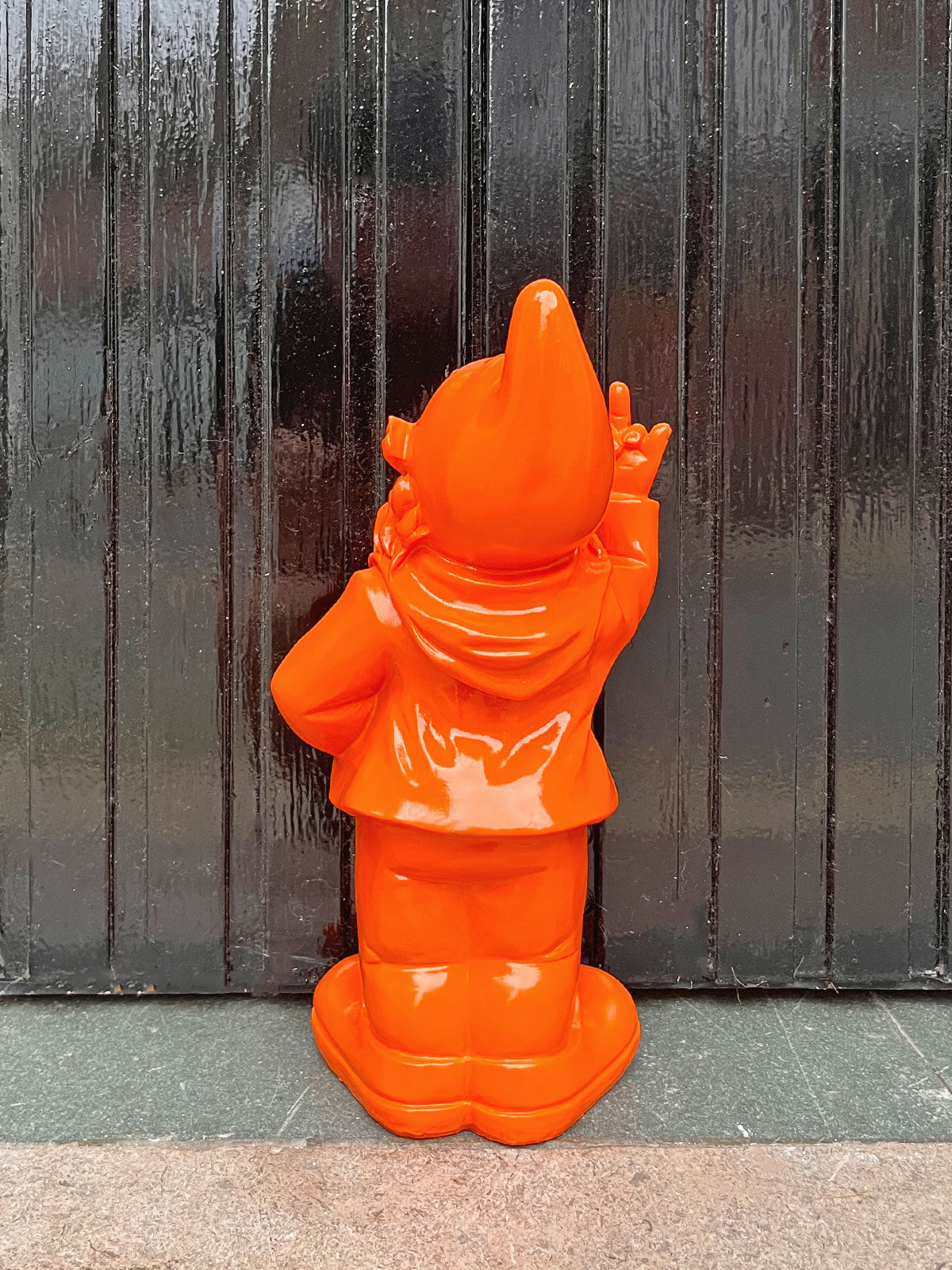 Naughty Finger Gnome 32cm - Orange