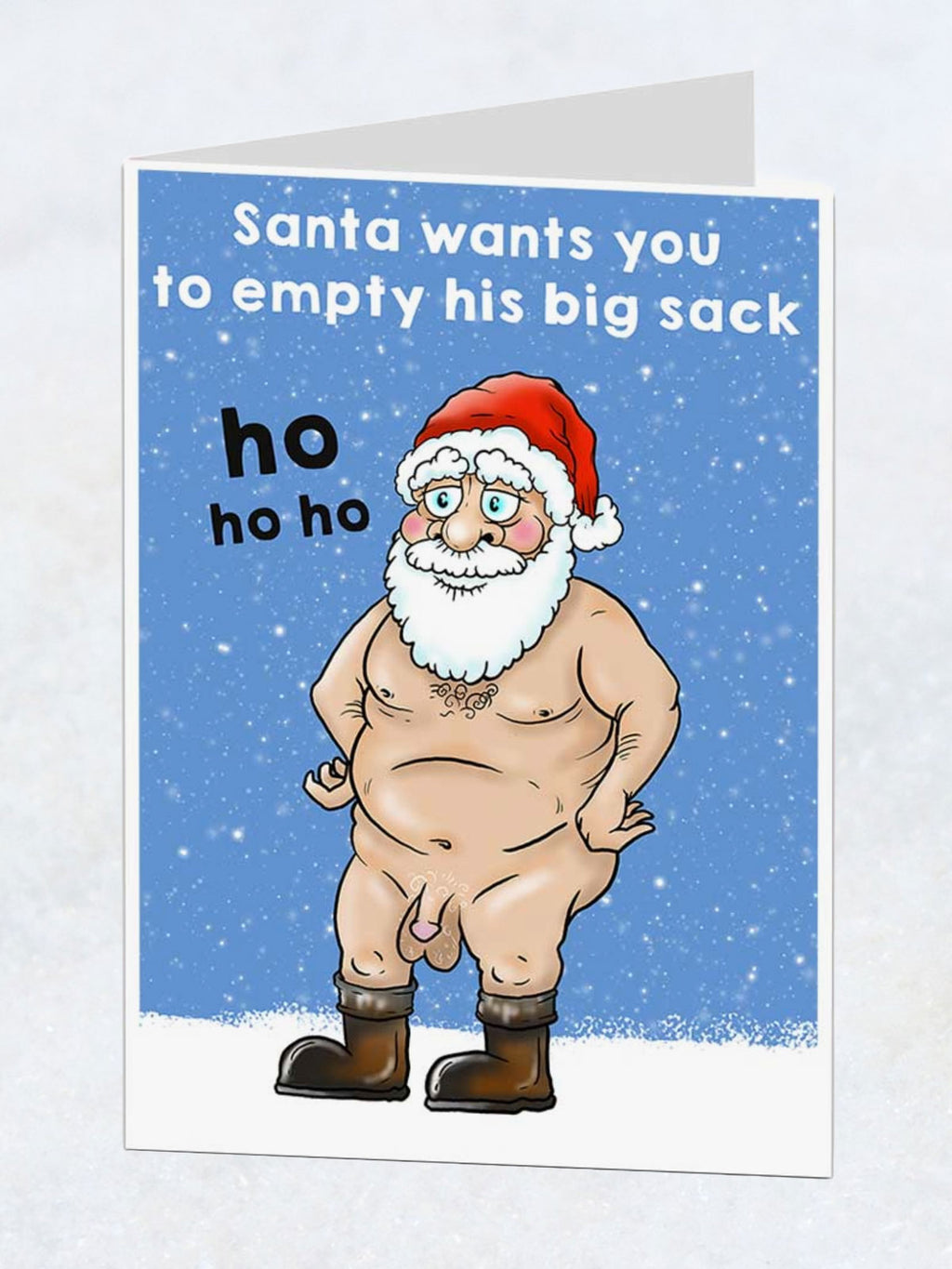 Greeting Card - Naughty Santa's Sack