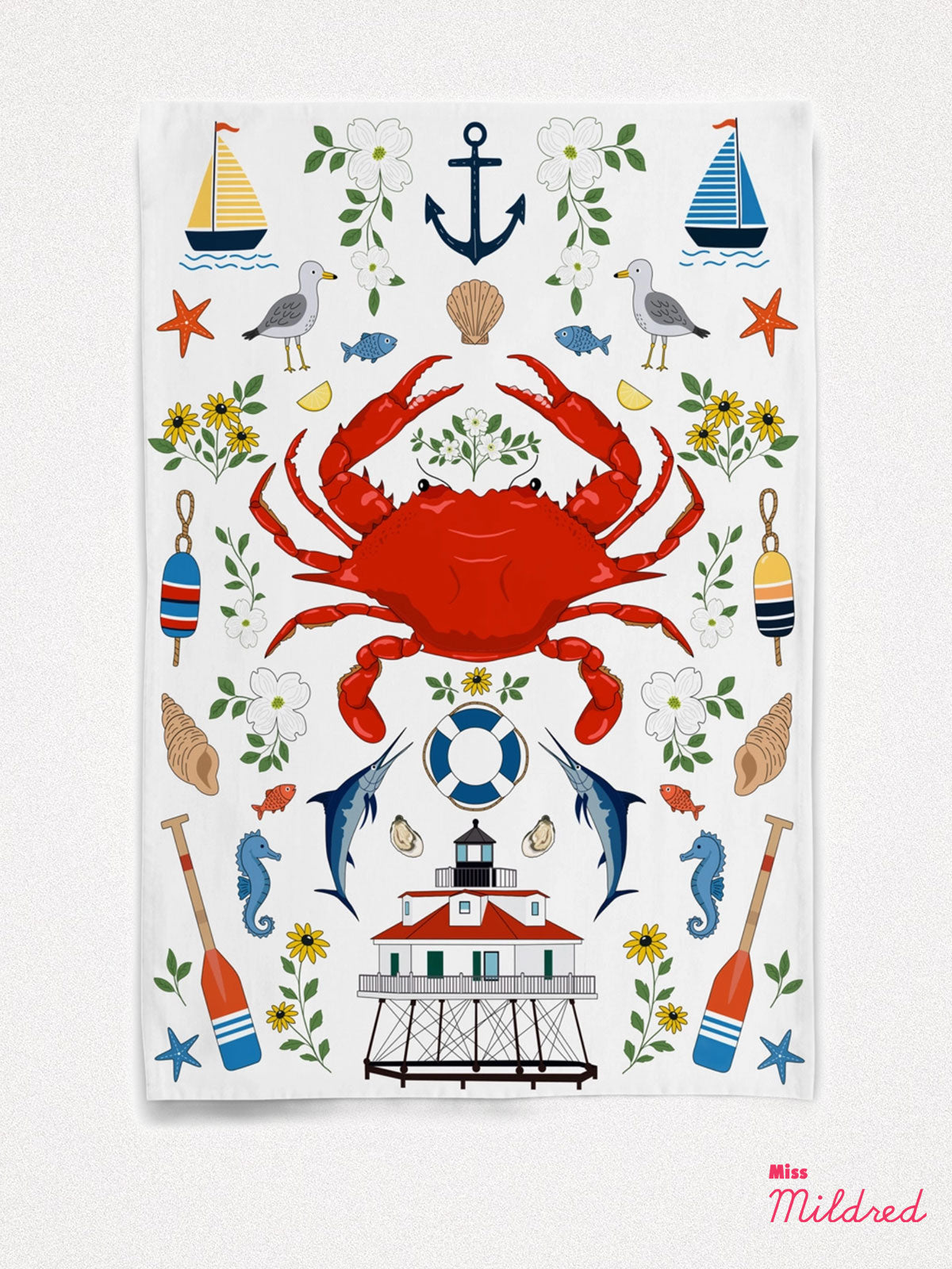 Coastal Maryland - Cotton Tea Towel