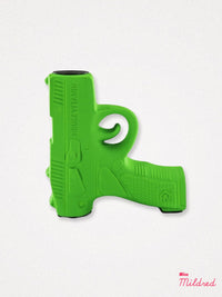 Gun Shaped Candle Holder - Neon Green