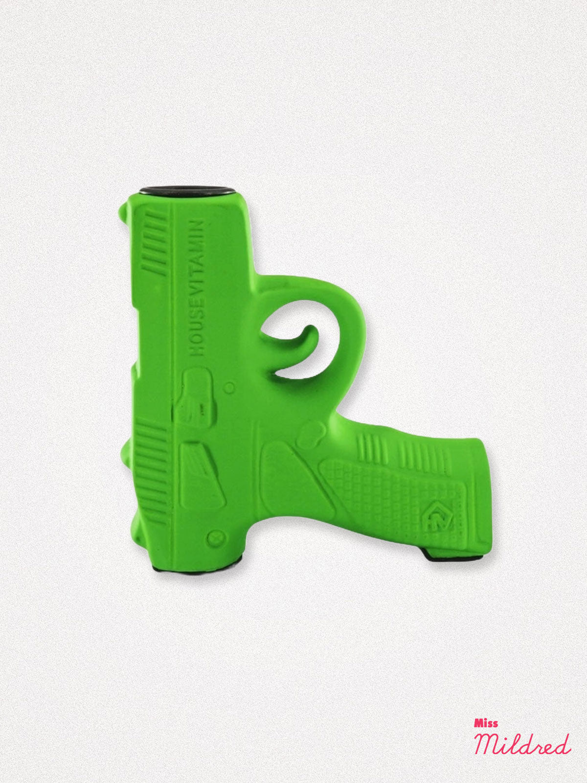 Gun Shaped Candle Holder - Neon Green