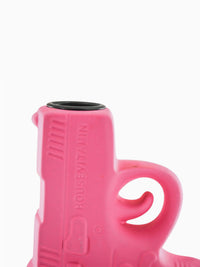 Gun Shaped Candle Holder - Neon Pink