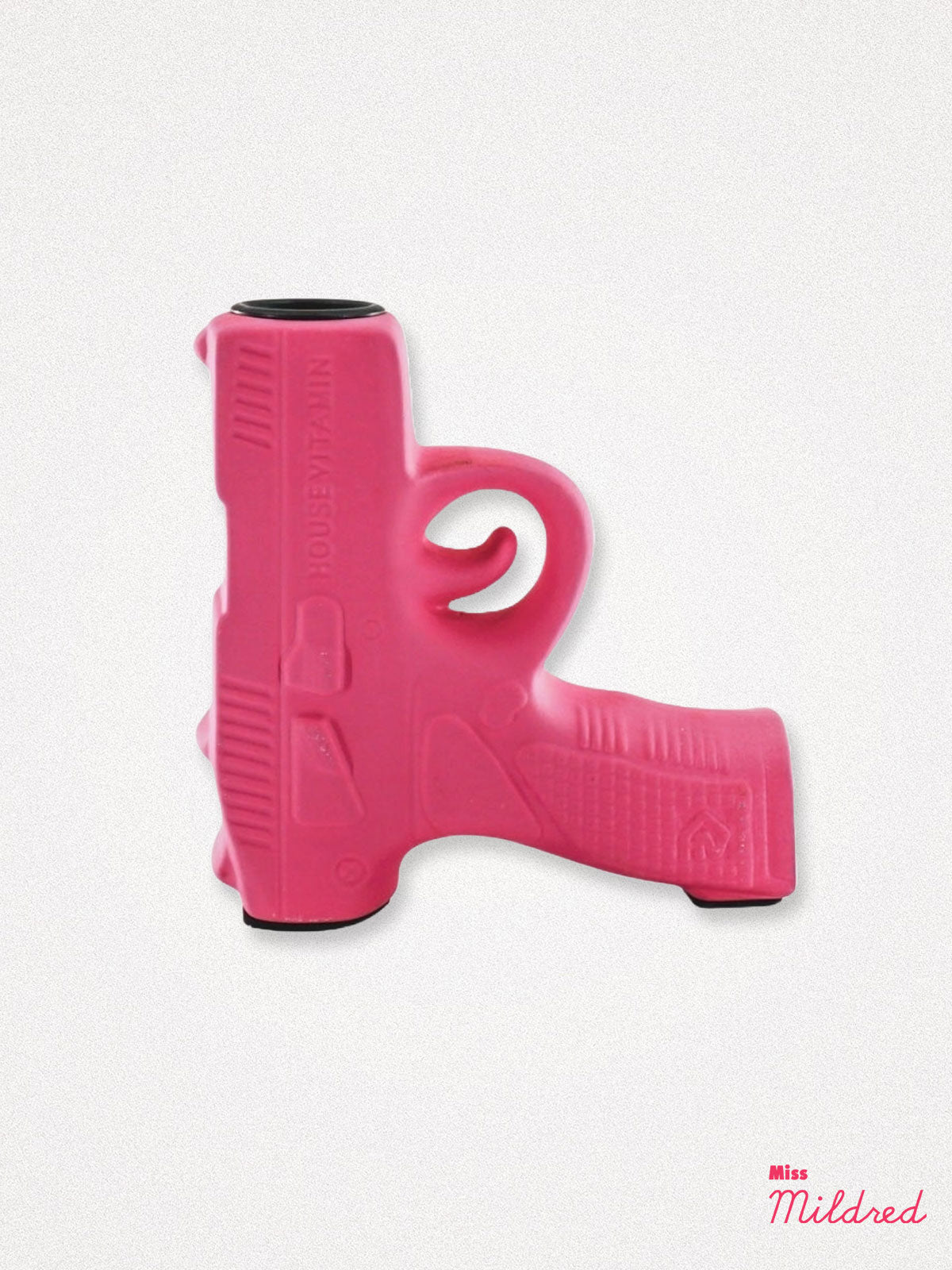 Gun Shaped Candle Holder - Neon Pink