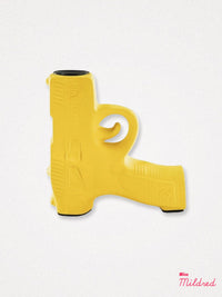 Gun Shaped Candle Holder - Neon Yellow