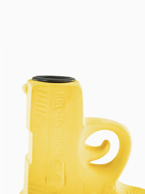 Gun Shaped Candle Holder - Neon Yellow