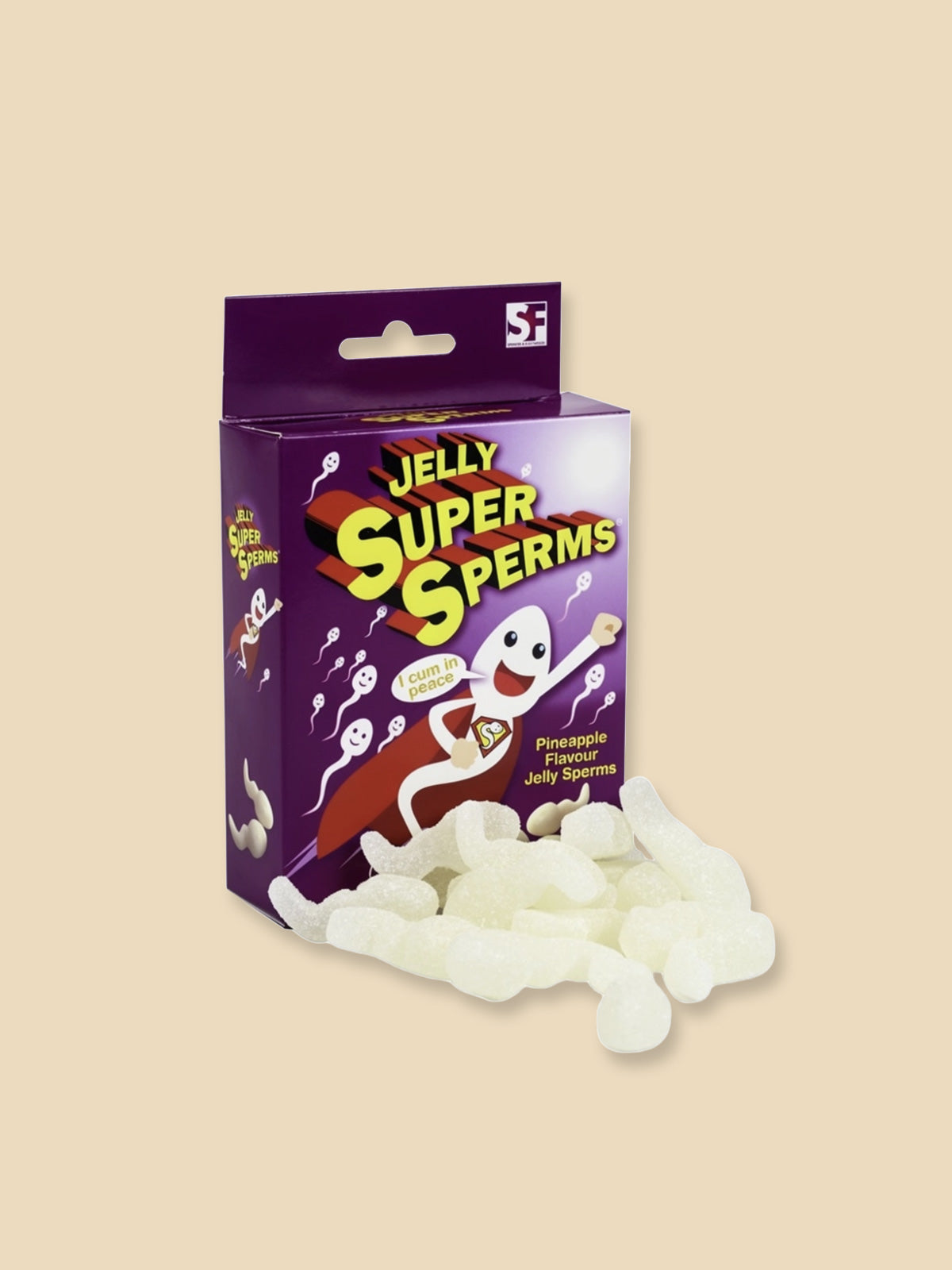 Novelty Sperm Shaped Jelly Sweets - 120g
