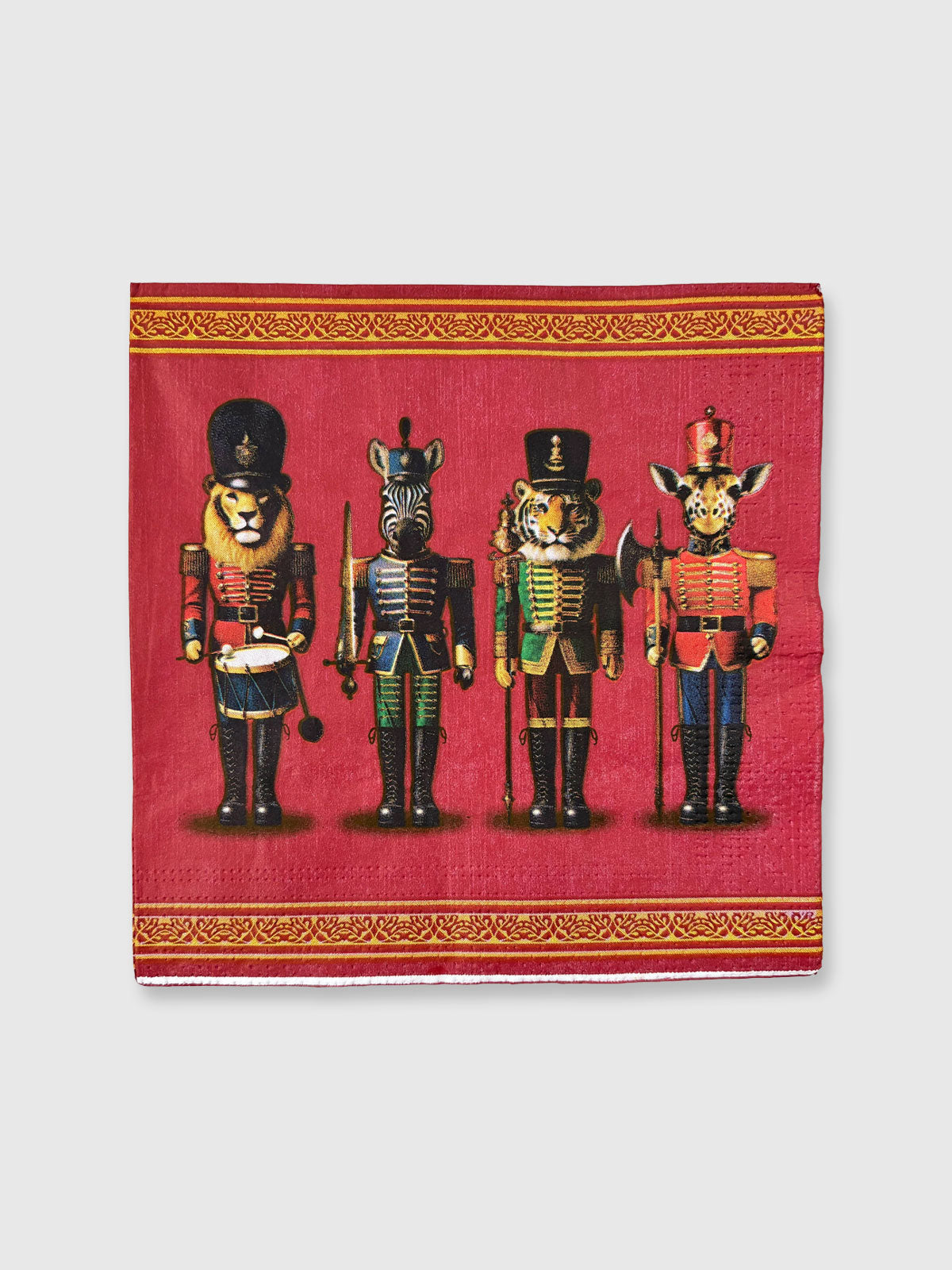 Gentry Nutcracker Paper Napkin Serviette - Red