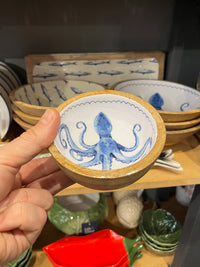 Octopus Wooden Bowl - 11cm