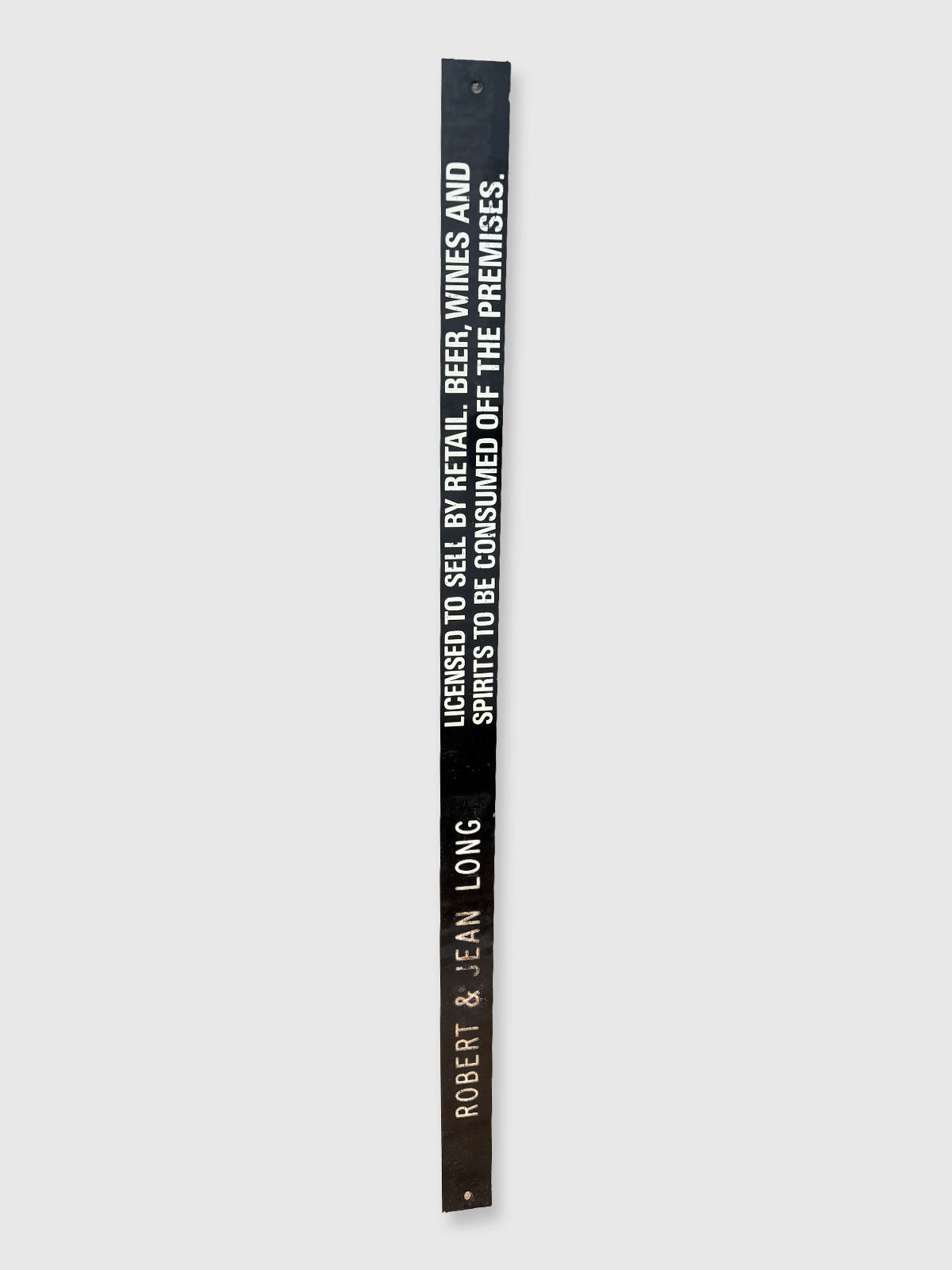 Vintage UK Alcohol Licensing notice strip