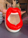 Fisura - Red Mouth and Lips Pot / Ashtray