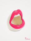 Pink Mouth and Lips Storage Pot