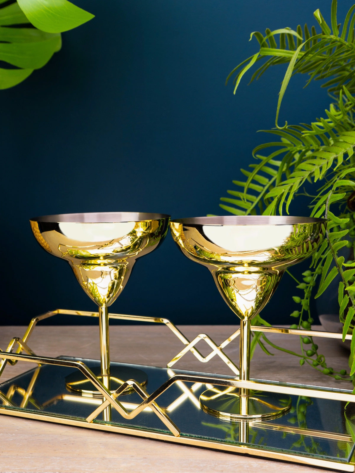 Margarita Coupe Glass - Gold Colour
