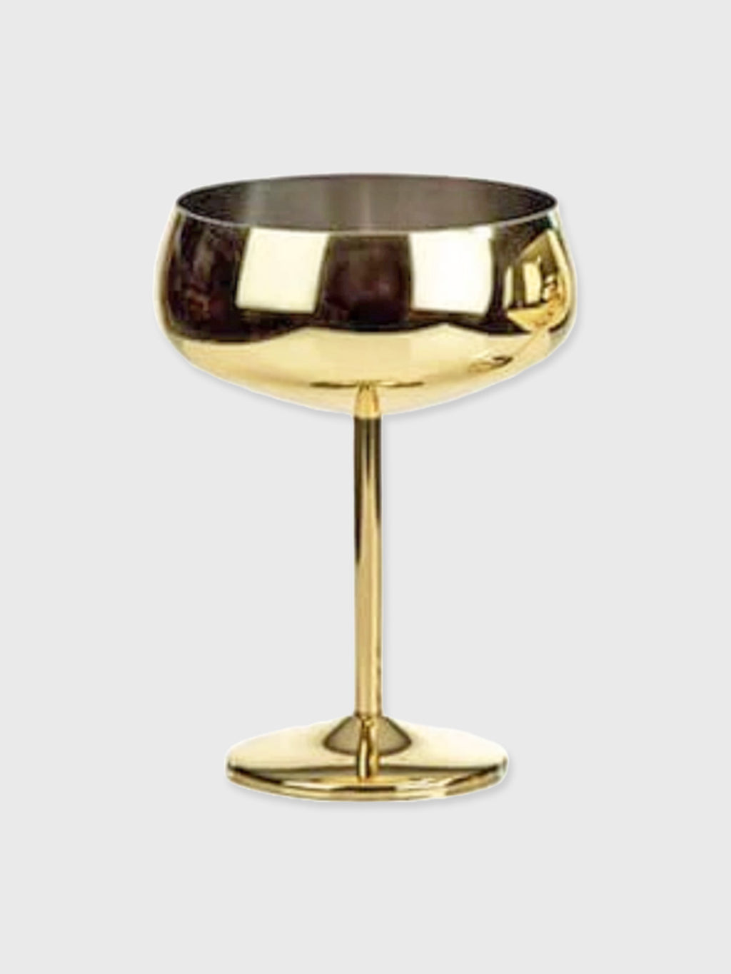 Champagne Coupe Glass - Gold Colour