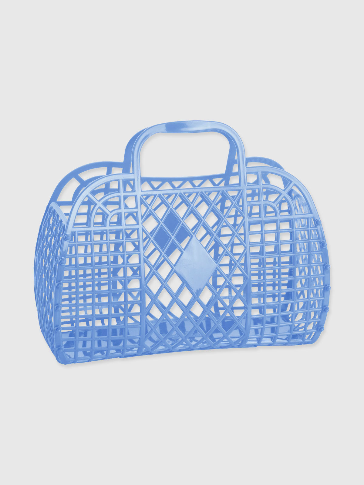 Jellies Retro Basket Jelly Bag - Large - Cornflower Blue