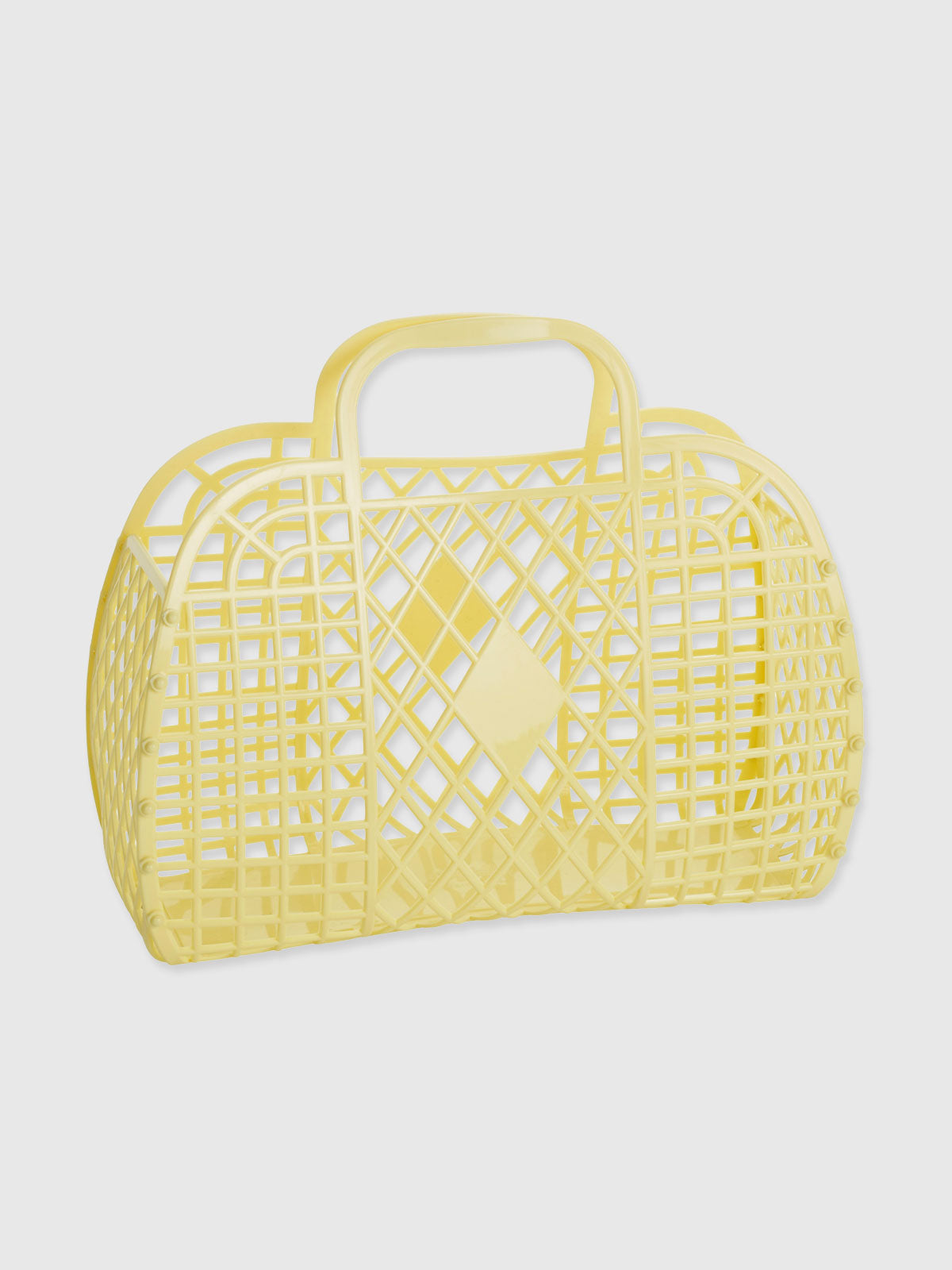 Jellies Retro Basket Jelly Bag - Large - Primrose Yellow