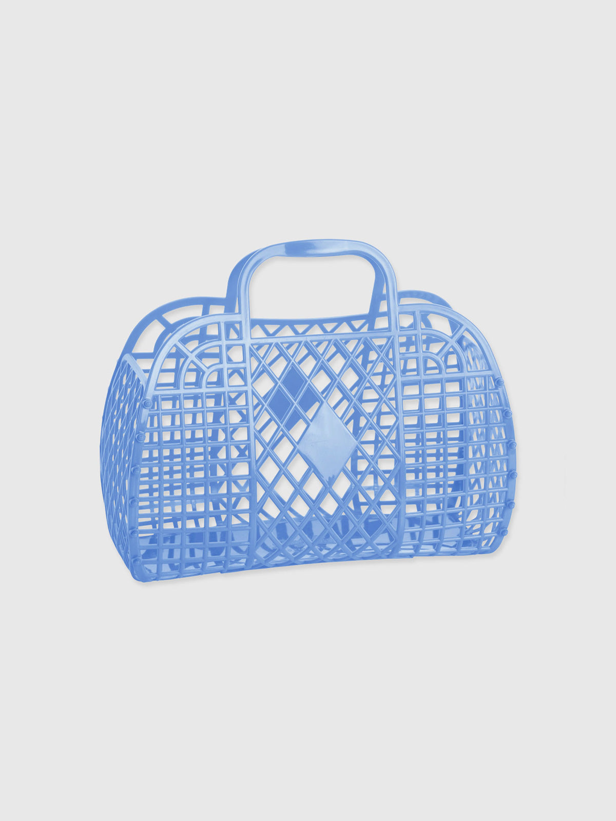 Jellies Retro Basket Jelly Bag - Medium - Cornflower Blue