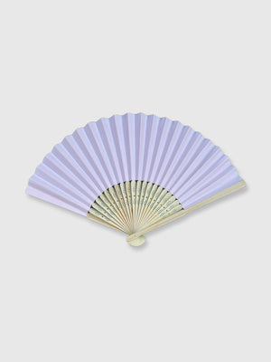 Wooden Paper Hand Fan - Light Pink