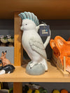 Ceramic Large Parrot Pitcher Jug - White