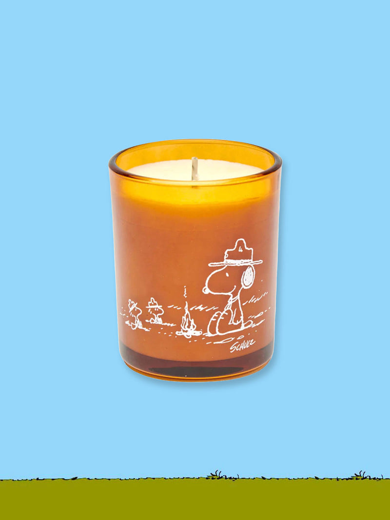 Peanuts Snoopy Campfire Candle - Cedars and Embers