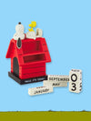 Peanuts -Snoopy Doghouse Perpetual Desktop Office Calendar