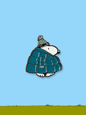 Peanuts Enamel Pin Badge - Snoopy Puffa