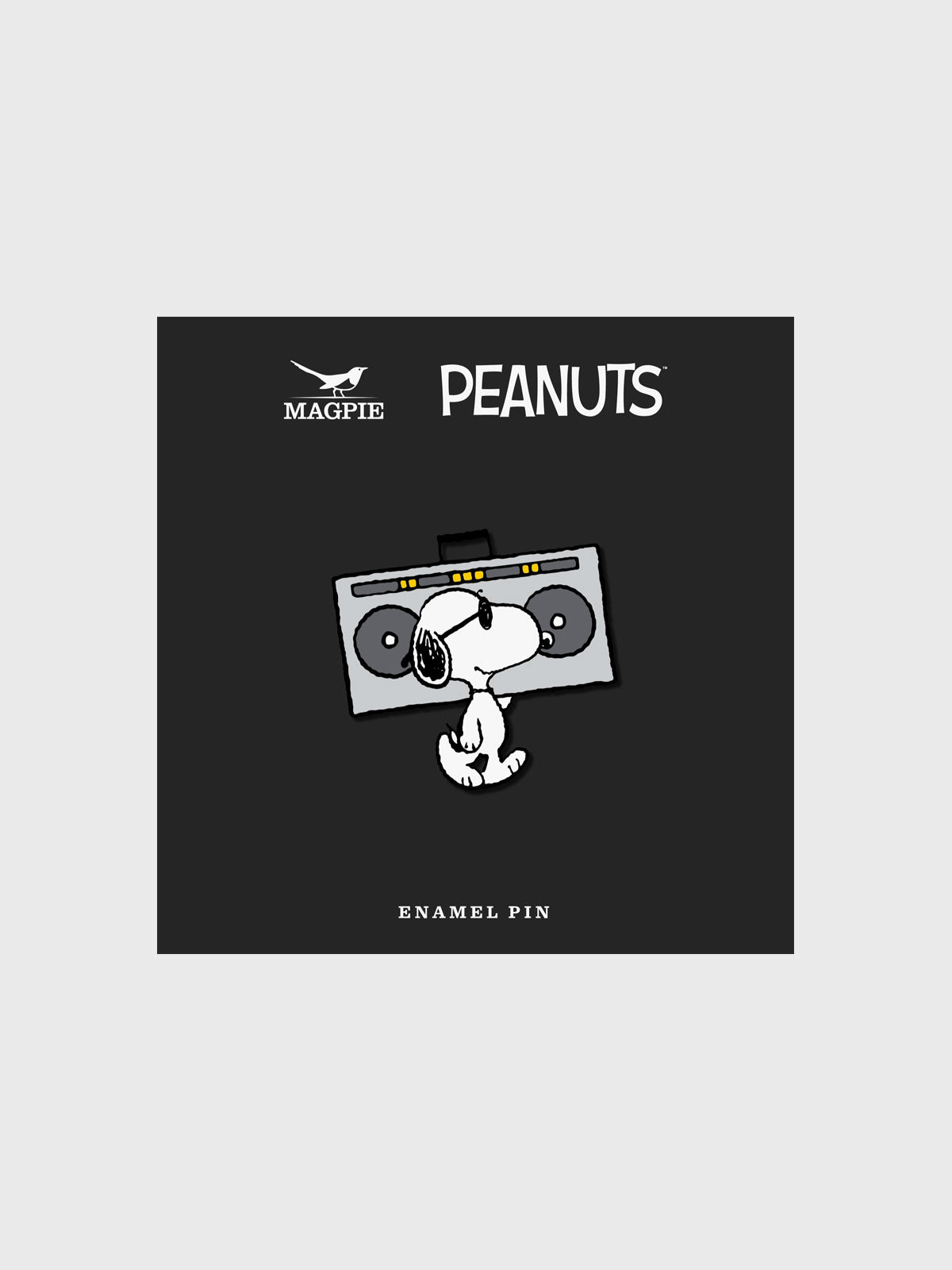 Peanuts Enamel Pin Badge - Music Is Life Boombox