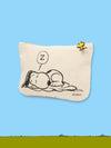 Peanuts Printed Cotton Pouch - Allergic to Mornings