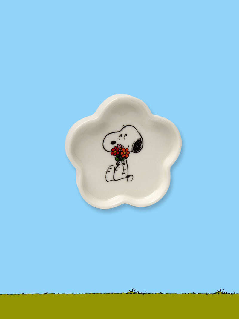 Peanuts Trinket Tray - Snoopy Flowers