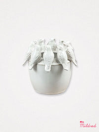Perched Birds Shaped Plant Pot - 18.5cm