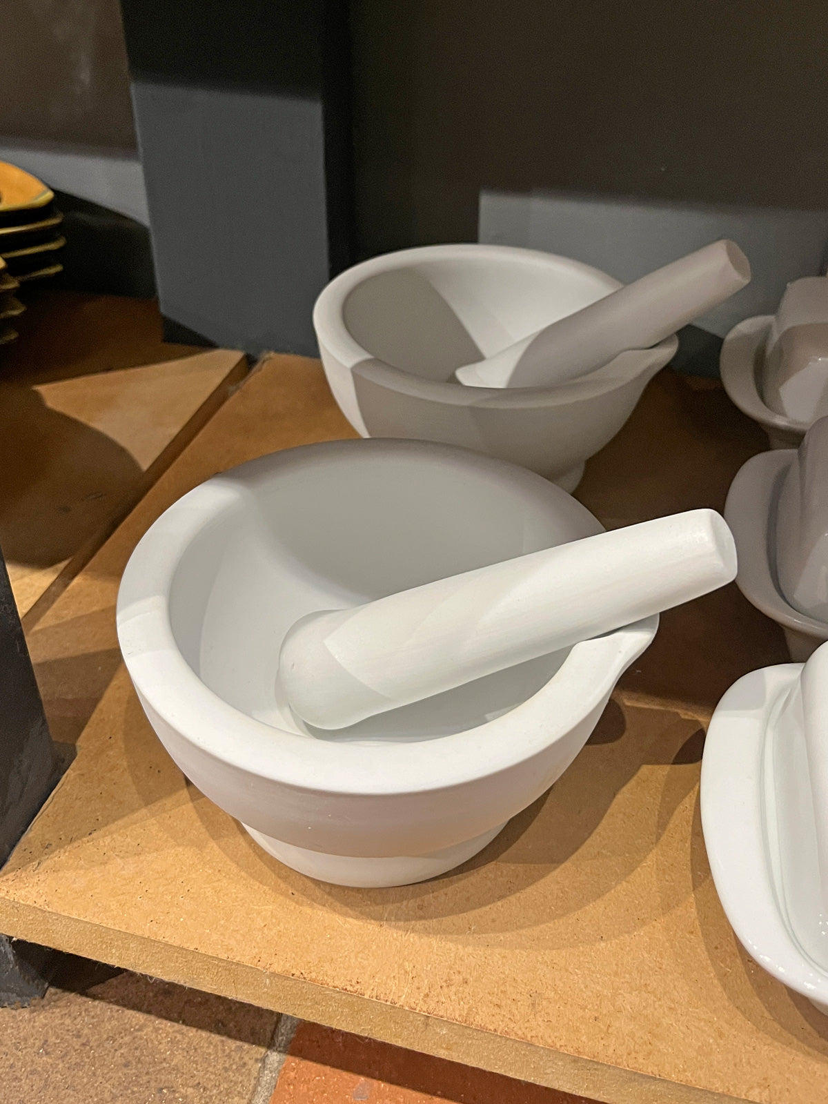 Pestle and Mortar Ceramic Spice and Herb Grinder